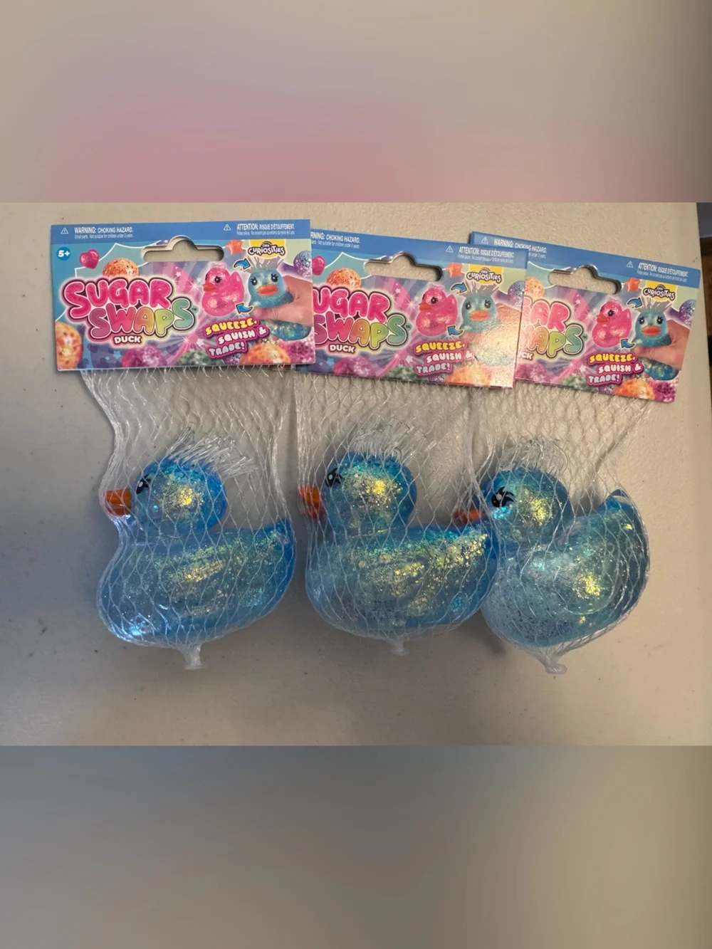 Sugar Swaps Blue Glitter Duck - Set of 3